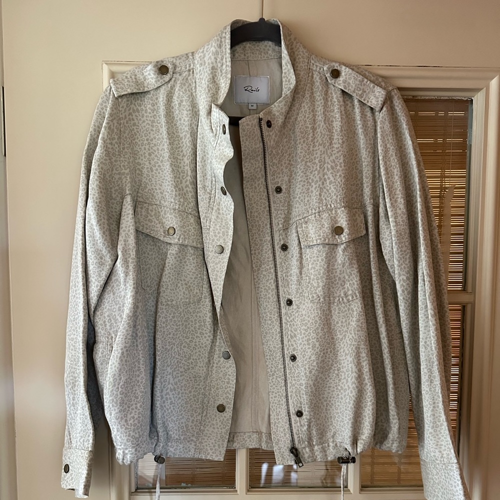 Rails Collins Jacket Neutral Leopard Size M